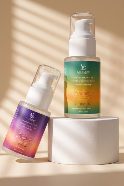 Duo Glow Serum Bundle - All-In-One + Hyaluronic Acid
