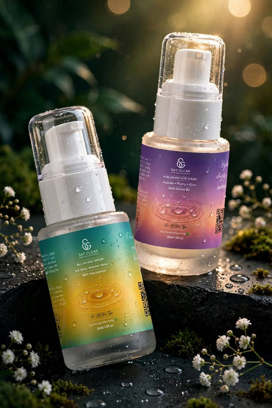 Duo Glow Serum Bundle - All-In-One + Hyaluronic Acid